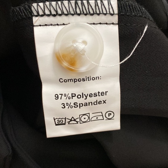 Sassy Zoey | Black Wide Leg Trouser Pants - Picture 6 of 10